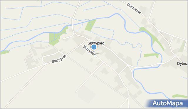 Skrzypiec gmina Lubrza, Skrzypiec, mapa Skrzypiec gmina Lubrza