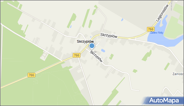 Skrzypiów, Skrzypiów, mapa Skrzypiów