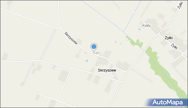 Skrzyszew, Skrzyszew, mapa Skrzyszew