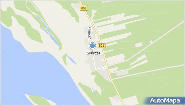 Skurcza, Skurcza, mapa Skurcza