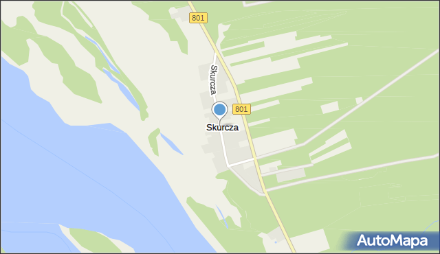 Skurcza, Skurcza, mapa Skurcza