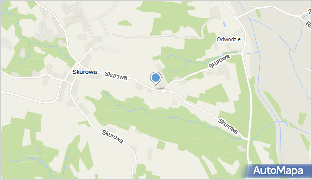 Skurowa, Skurowa, mapa Skurowa