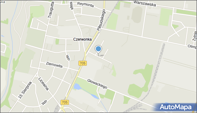 Sochaczew, Skłodowskiej-Curie Marii, mapa Sochaczew