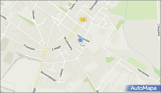 Środa Wielkopolska, Skautowa, mapa Środa Wielkopolska