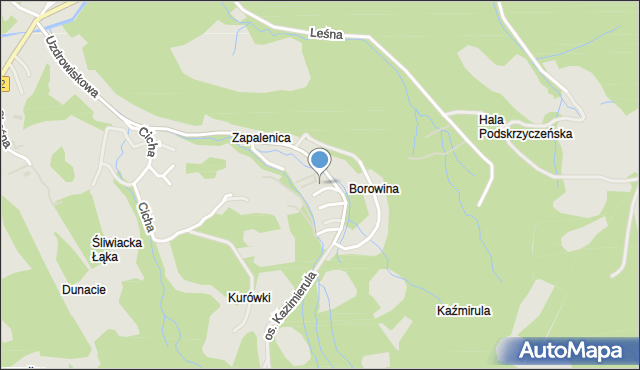 Szczyrk, Skowronków, mapa Szczyrk