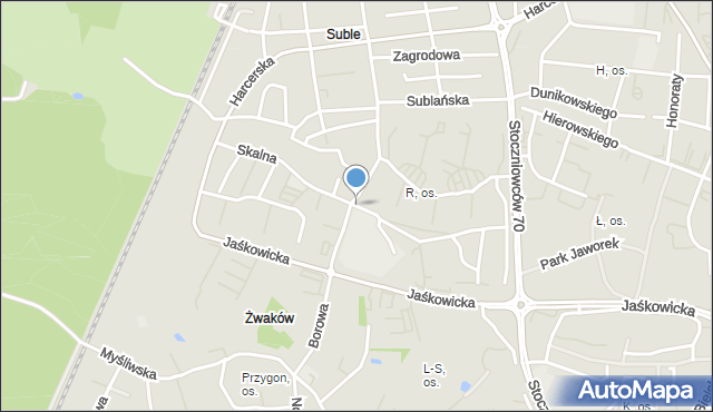 Tychy, Skalna, mapa Tychów