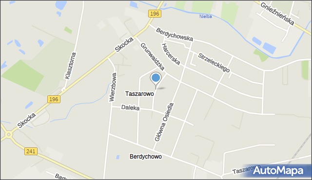 Wągrowiec, Skośna, mapa Wągrowiec