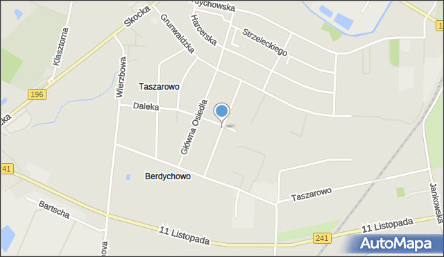 Wągrowiec, Skrajna, mapa Wągrowiec