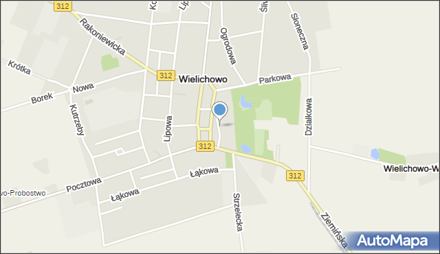 Wielichowo powiat grodziski, Składowa, mapa Wielichowo powiat grodziski