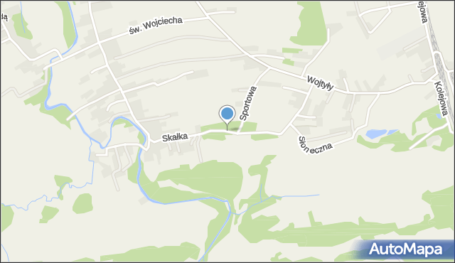 Zaskale gmina Szaflary, Skałka, mapa Zaskale gmina Szaflary