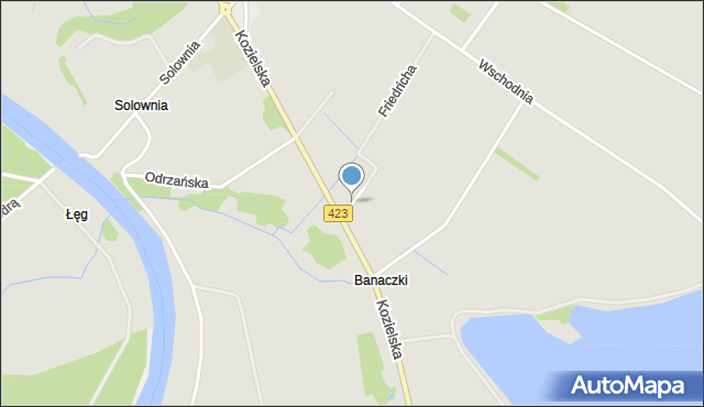 Zdzieszowice, Skrajna, mapa Zdzieszowice