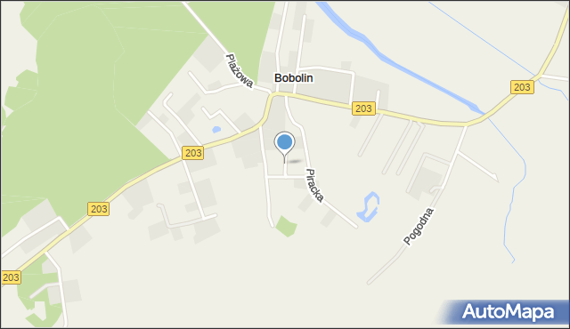 Bobolin gmina Darłowo, Słoneczna, mapa Bobolin gmina Darłowo
