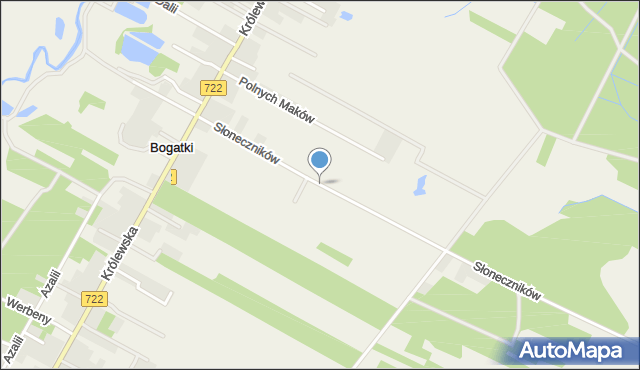 Bogatki, Słoneczników, mapa Bogatki