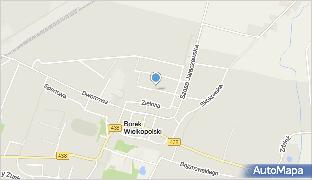 Borek Wielkopolski, Słowackiego Juliusza, mapa Borek Wielkopolski