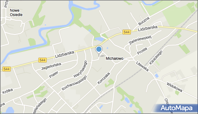 Brodnica, Słowackiego Juliusza, mapa Brodnica