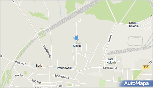 Brzeszcze, Słowiańska, mapa Brzeszcze