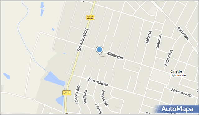 Chojnice, Słonimskiego Antoniego, mapa Chojnic