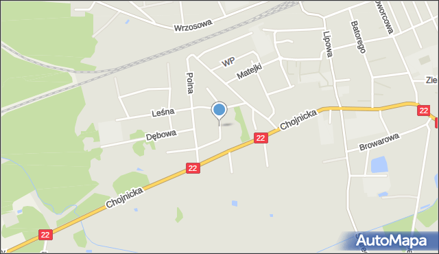 Czersk powiat chojnicki, Słoneczna, mapa Czersk powiat chojnicki