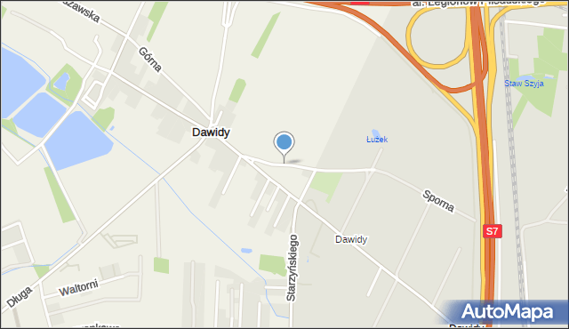 Dawidy gmina Raszyn, Śliska, mapa Dawidy gmina Raszyn