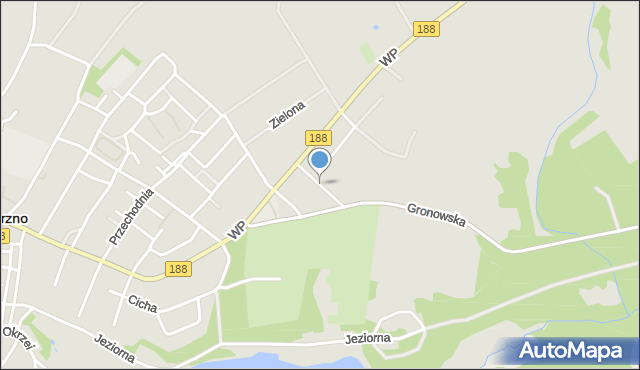 Debrzno, Słoneczna, mapa Debrzno