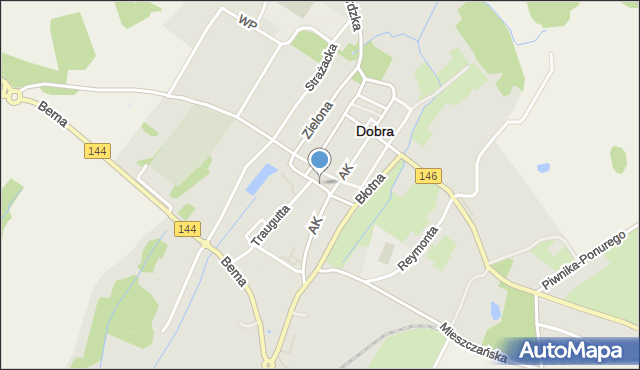 Dobra powiat łobeski, Słowackiego Juliusza, mapa Dobra powiat łobeski