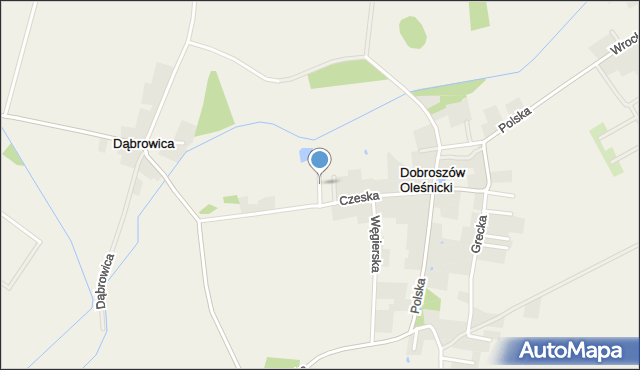 Dobroszów Oleśnicki, Słowacka, mapa Dobroszów Oleśnicki