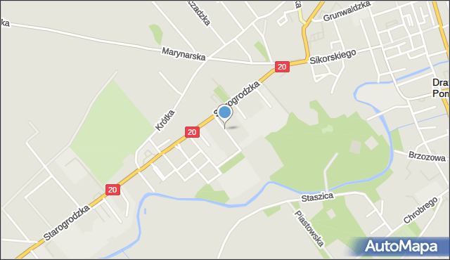 Drawsko Pomorskie, Śląska, mapa Drawsko Pomorskie