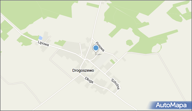 Drogoszewo gmina Miastkowo, Słoneczna, mapa Drogoszewo gmina Miastkowo