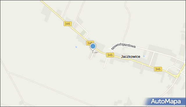 Jaczkowice, Słoneczna, mapa Jaczkowice