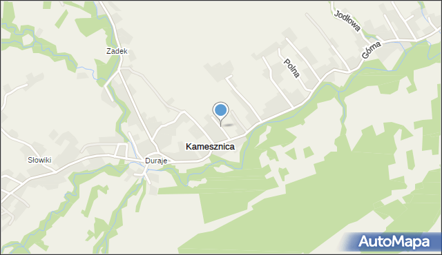 Kamesznica, Słoneczna, mapa Kamesznica