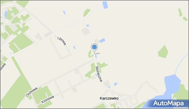 Karczewko, Słoneczna, mapa Karczewko