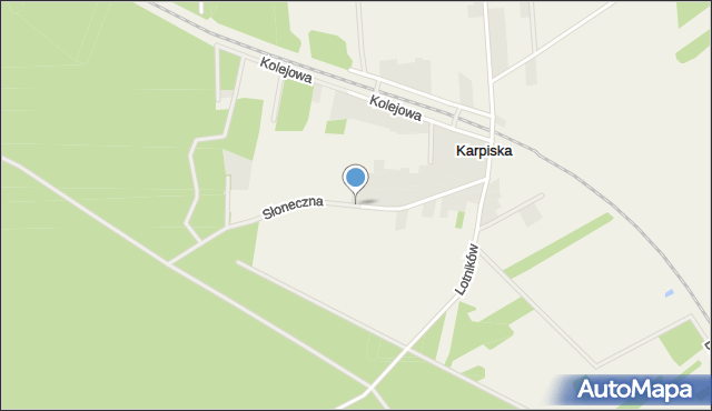 Karpiska, Słoneczna, mapa Karpiska