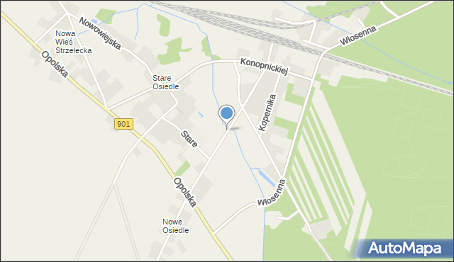 Kielcza, Słoneczna, mapa Kielcza