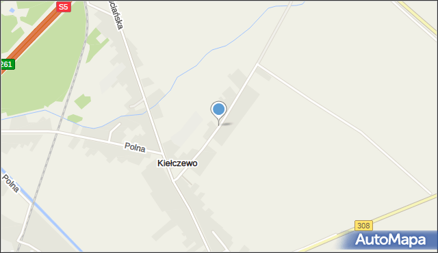 Kiełczewo, Słoneczna, mapa Kiełczewo
