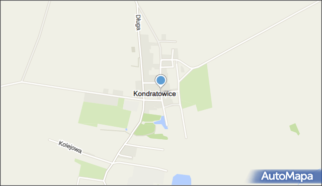 Kondratowice, Słowiańska, mapa Kondratowice