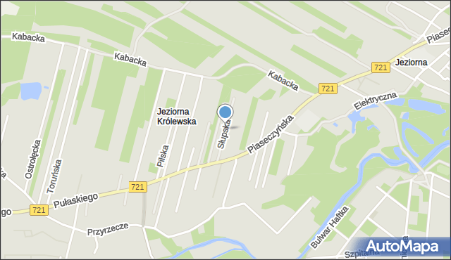 Konstancin-Jeziorna, Słupska, mapa Konstancin-Jeziorna