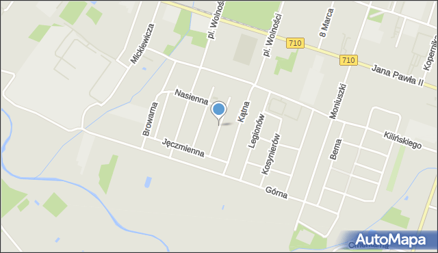 Konstantynów Łódzki, Słodowa, mapa Konstantynów Łódzki