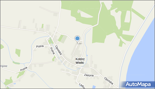 Kotórz Wielki, Śląski Dom, mapa Kotórz Wielki