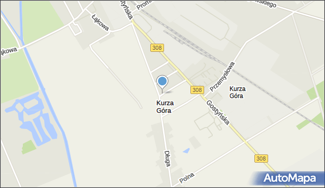 Kurza Góra, Słoneczna, mapa Kurza Góra