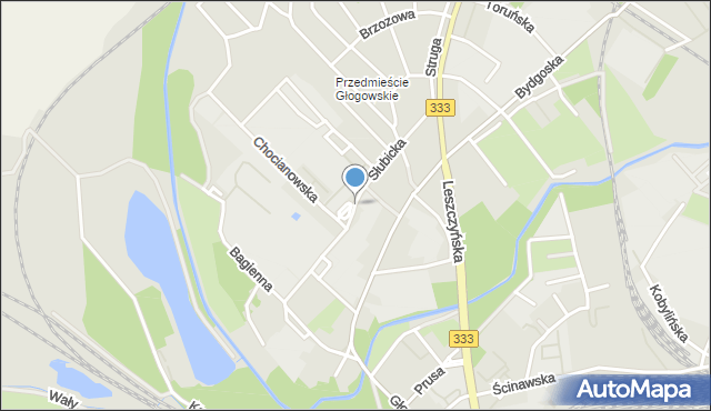 Legnica, Słubicka, mapa Legnicy