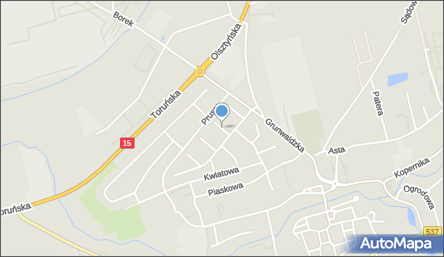 Lubawa, Słowackiego Juliusza, mapa Lubawa