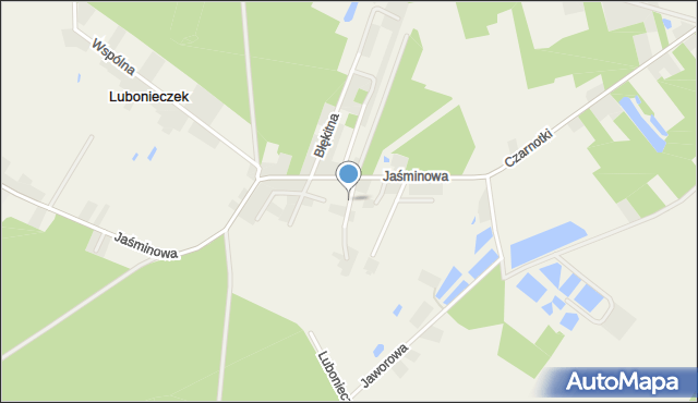 Lubonieczek, Słonecznikowa, mapa Lubonieczek