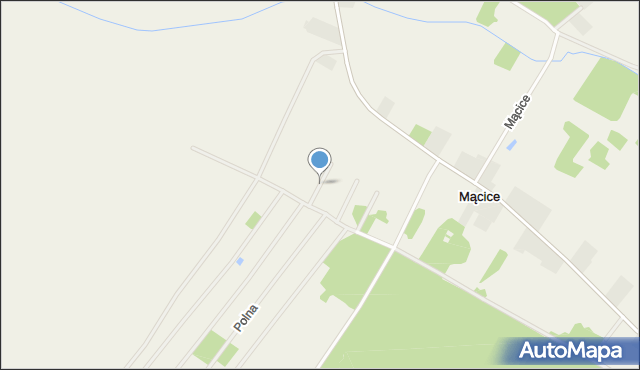 Mącice, Słoneczna, mapa Mącice