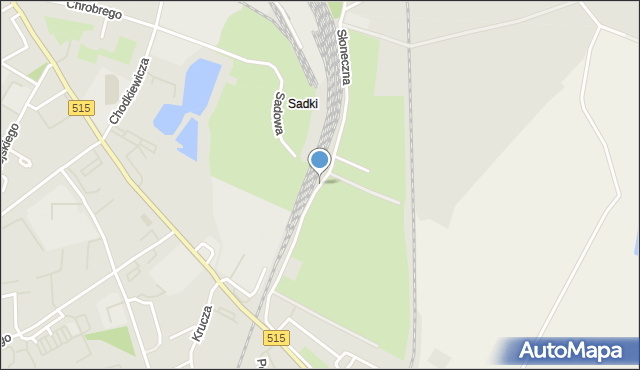 Malbork, Słoneczna, mapa Malborka