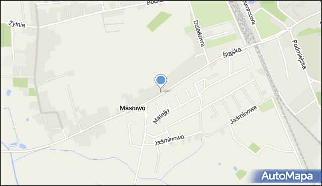 Masłowo gmina Rawicz, Śląska, mapa Masłowo gmina Rawicz