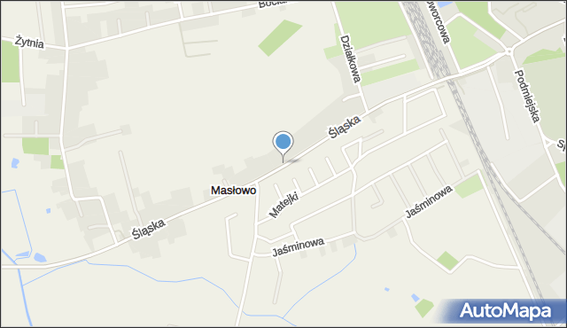 Masłowo gmina Rawicz, Śląska, mapa Masłowo gmina Rawicz