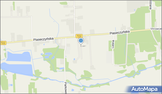 Mirowice gmina Grójec, Słoneczna, mapa Mirowice gmina Grójec