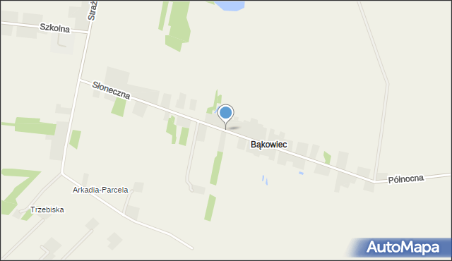 Mysłaków gmina Nieborów, Słoneczna, mapa Mysłaków gmina Nieborów