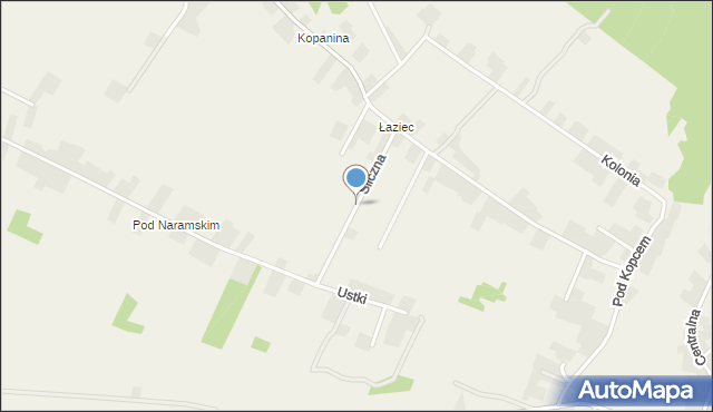 Narama, Śliczna, mapa Narama