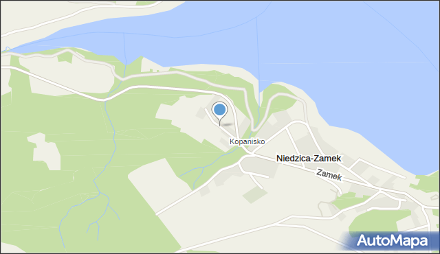 Niedzica-Zamek, Słoneczna, mapa Niedzica-Zamek